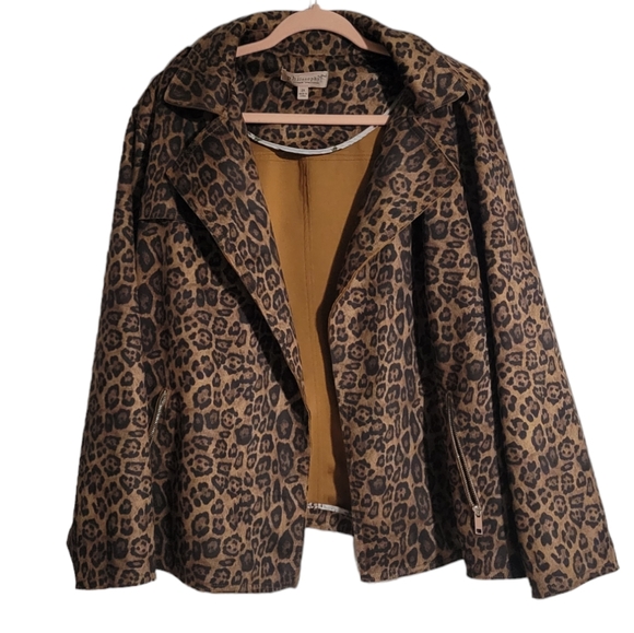 Philosophy Jackets & Blazers - Philosophy Faux Leather Cheetah Print Jacket
